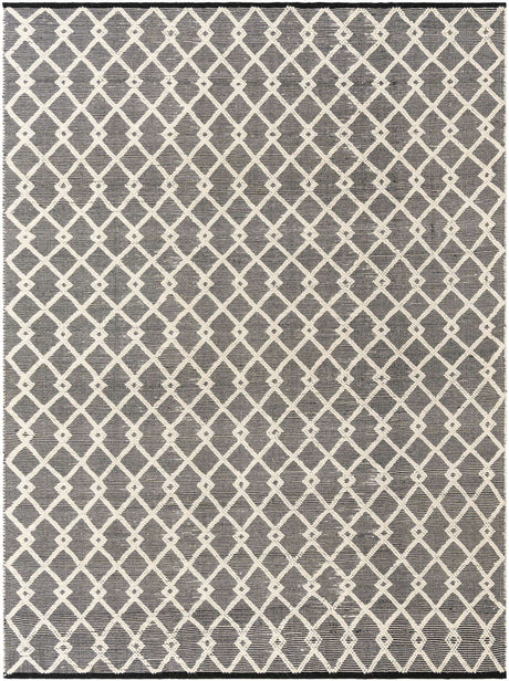 Blackberry 9' x 12' Jill Zarin Dorset Rectangle Area Rug Premium Wool & Cotton Blend All Natural Pile Carpet for Bedrooms, Offices, Living Rooms, Dorms for Sale at Rug Engine