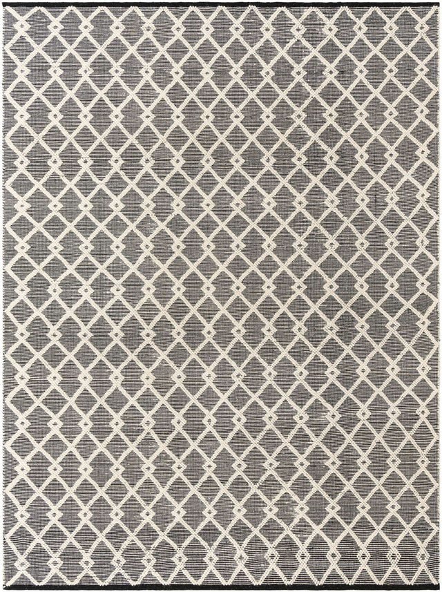 Blackberry 9' x 12' Jill Zarin Dorset Rectangle Area Rug Premium Wool & Cotton Blend All Natural Pile Carpet for Bedrooms, Offices, Living Rooms, Dorms for Sale at Rug Engine