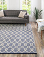 Blueberry 10' x 10' Jill Zarin Dorset Square Area Rug Premium Wool & Cotton Blend All Natural Pile Carpet for Bedrooms, Offices, Living Rooms, Dorms for Sale at Rug Engine