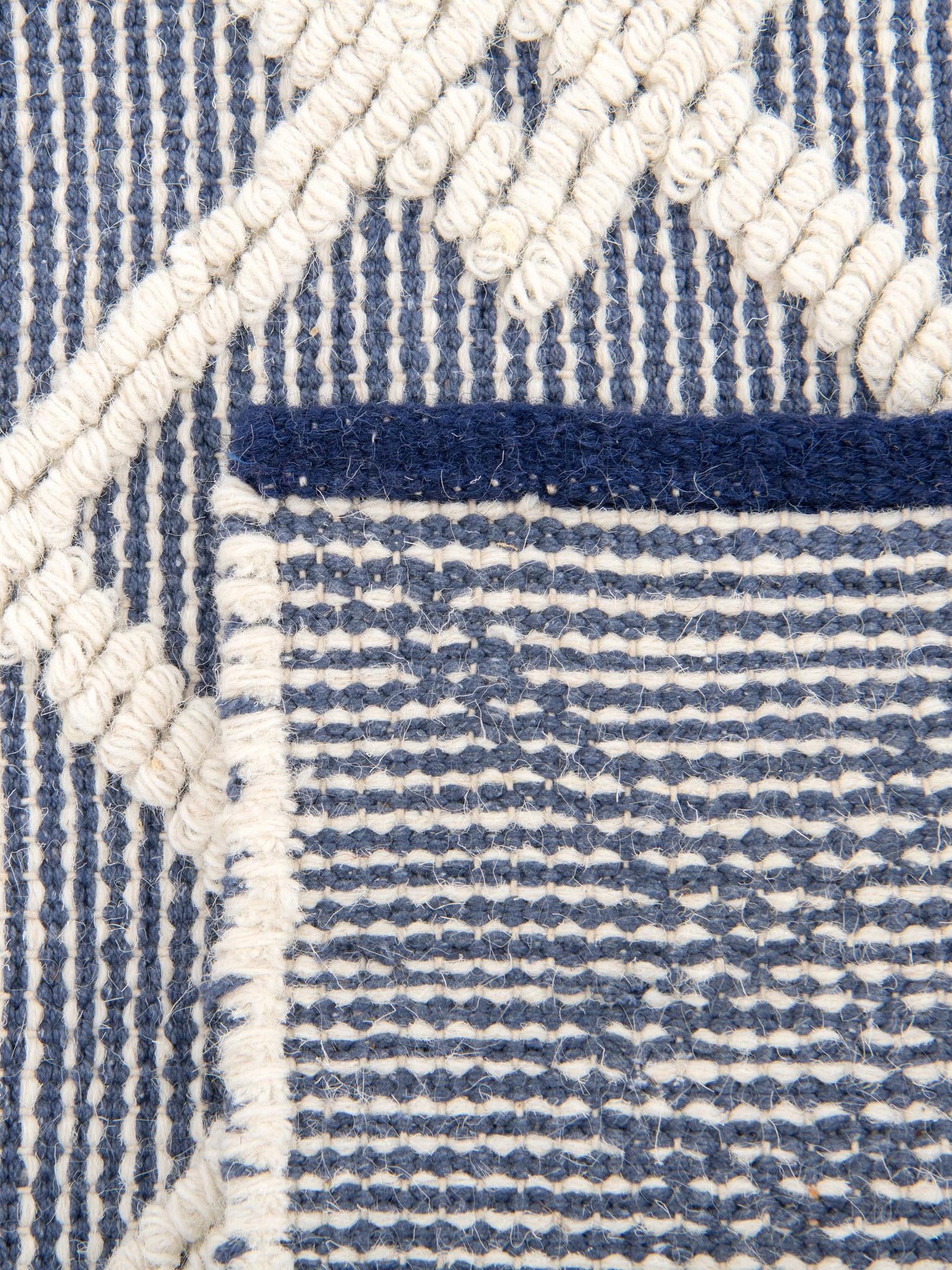 Blueberry 5' 1 x 8' Jill Zarin Dorset Rectangle Area Rug Premium Wool & Cotton Blend All Natural Pile Carpet for Bedrooms, Offices, Living Rooms, Dorms for Sale at Rug Engine