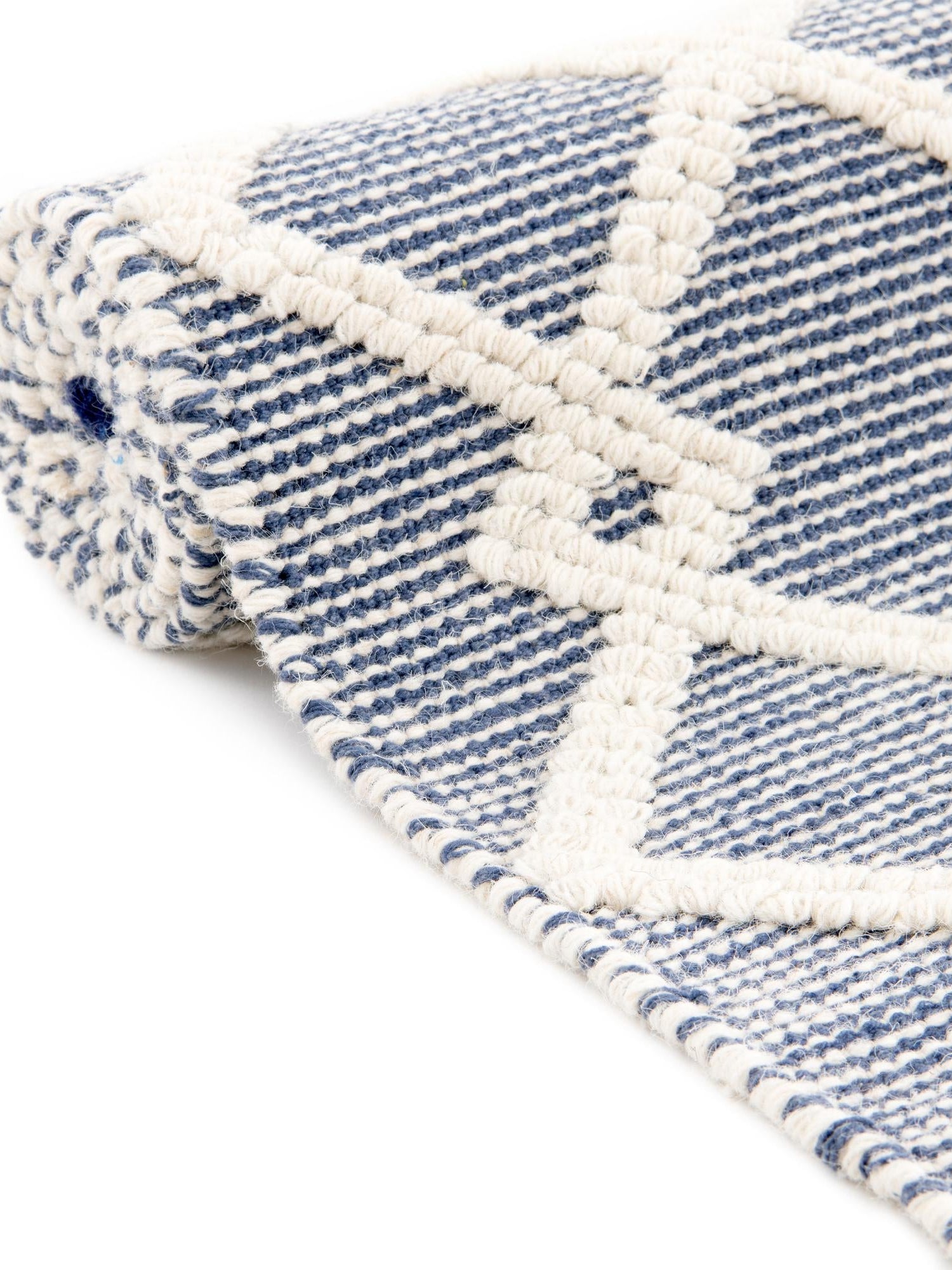 Blueberry 4' 1 x 6' 1 Jill Zarin Dorset Rectangle Area Rug Premium Wool & Cotton Blend All Natural Pile Carpet for Bedrooms, Offices, Living Rooms, Dorms for Sale at Rug Engine