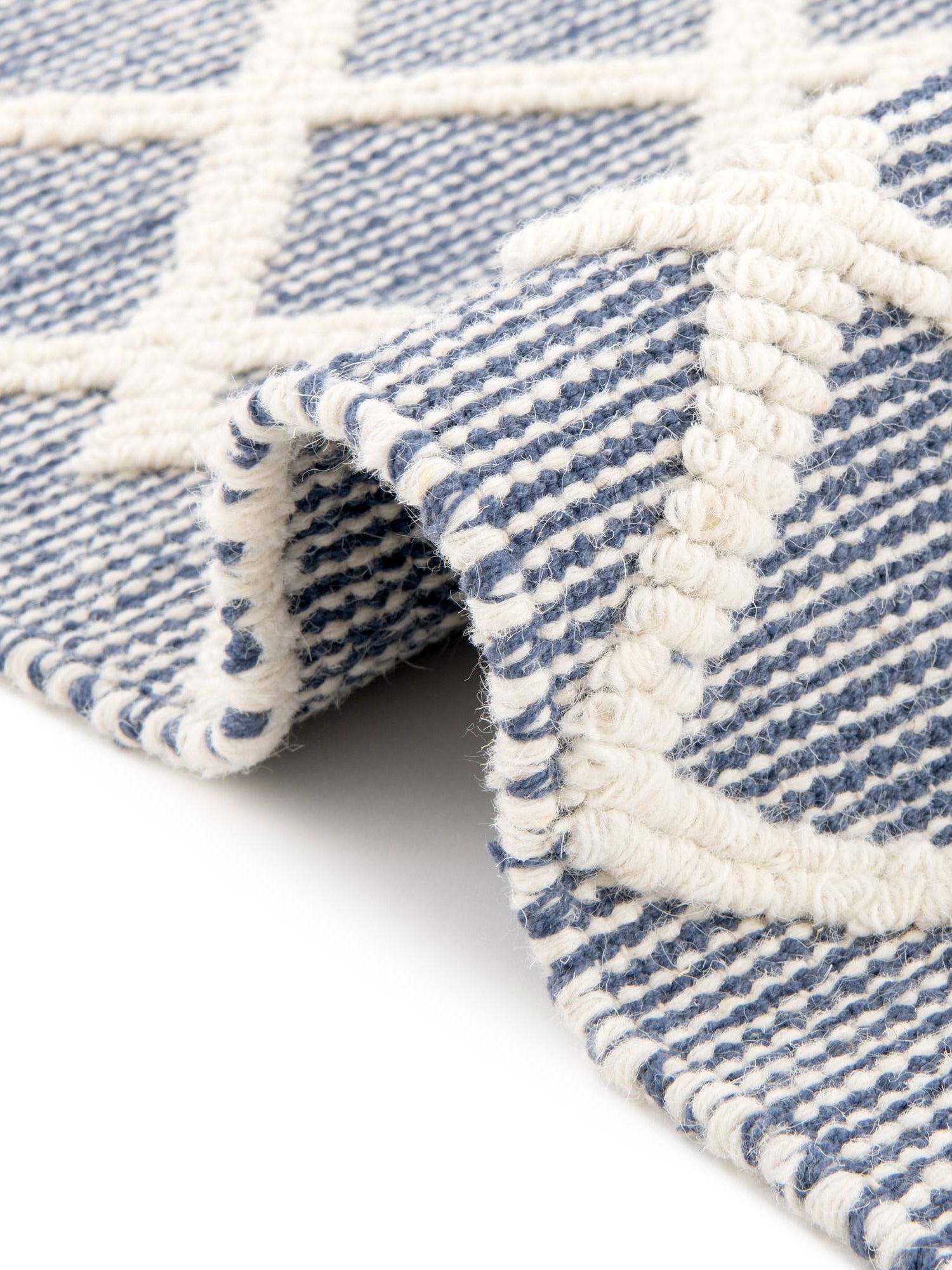 Blueberry 2' 7 x 12' Jill Zarin Dorset Runner Area Rug Premium Wool & Cotton Blend All Natural Pile Carpet for Bedrooms, Offices, Living Rooms, Dorms for Sale at Rug Engine