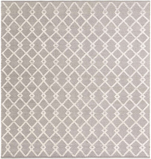 Gray Manor 10' x 10' Jill Zarin Dorset Square Area Rug Premium Wool & Cotton Blend All Natural Pile Carpet for Bedrooms, Offices, Living Rooms, Dorms for Sale at Rug Engine