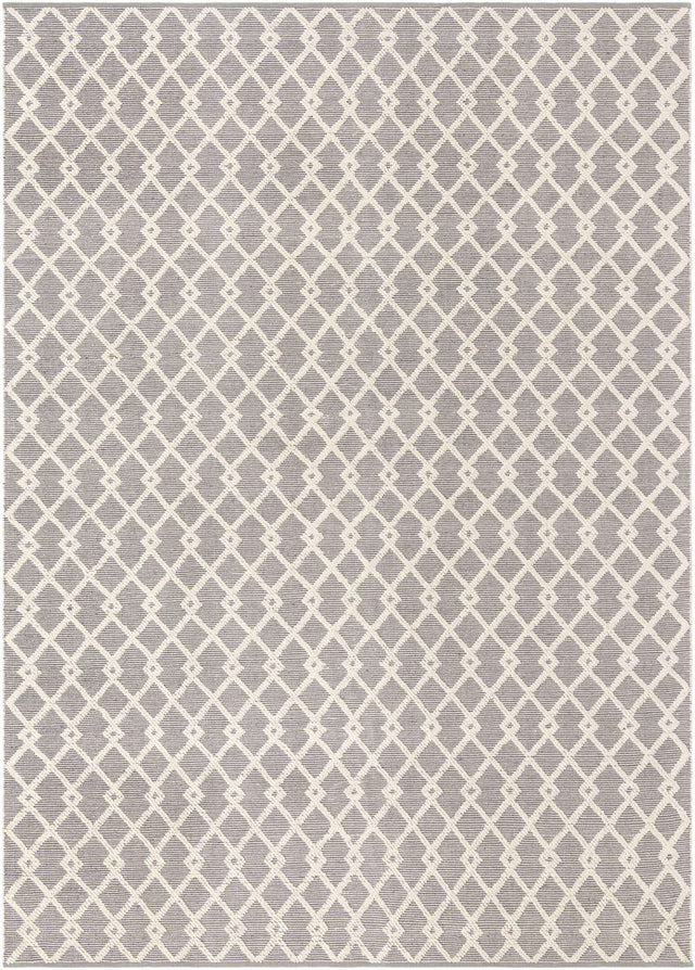 Gray Manor 10' x 14' 1 Jill Zarin Dorset Rectangle Area Rug Premium Wool & Cotton Blend All Natural Pile Carpet for Bedrooms, Offices, Living Rooms, Dorms for Sale at Rug Engine