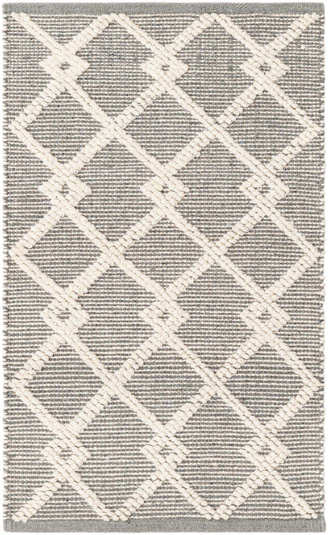 Gray Manor 2' 2 x 3' 1 Jill Zarin Dorset Rectangle Area Rug Premium Wool & Cotton Blend All Natural Pile Carpet for Bedrooms, Offices, Living Rooms, Dorms for Sale at Rug Engine