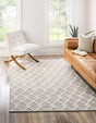 Gray Manor 5' 1 x 8' Jill Zarin Dorset Rectangle Area Rug Premium Wool & Cotton Blend All Natural Pile Carpet for Bedrooms, Offices, Living Rooms, Dorms for Sale at Rug Engine
