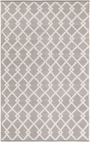 Gray Manor 5' 1 x 8' Jill Zarin Dorset Rectangle Area Rug Premium Wool & Cotton Blend All Natural Pile Carpet for Bedrooms, Offices, Living Rooms, Dorms for Sale at Rug Engine