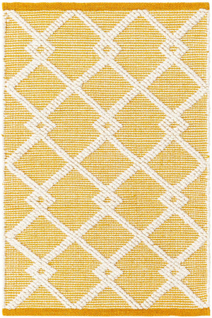 English Daisy 2' 2 x 3' 1 Jill Zarin Dorset Rectangle Area Rug Premium Wool & Cotton Blend All Natural Pile Carpet for Bedrooms, Offices, Living Rooms, Dorms for Sale at Rug Engine