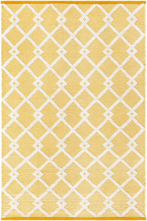 English Daisy 4' 1 x 6' 1 Jill Zarin Dorset Rectangle Area Rug Premium Wool & Cotton Blend All Natural Pile Carpet for Bedrooms, Offices, Living Rooms, Dorms for Sale at Rug Engine