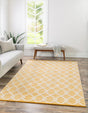 English Daisy 4' 1 x 6' 1 Jill Zarin Dorset Rectangle Area Rug Premium Wool & Cotton Blend All Natural Pile Carpet for Bedrooms, Offices, Living Rooms, Dorms for Sale at Rug Engine