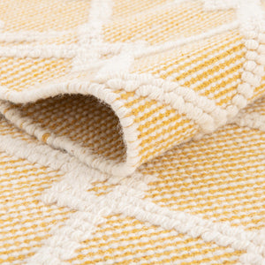 English Daisy 5' 1 x 8' Jill Zarin Dorset Rectangle Area Rug Premium Wool & Cotton Blend All Natural Pile Carpet for Bedrooms, Offices, Living Rooms, Dorms for Sale at Rug Engine
