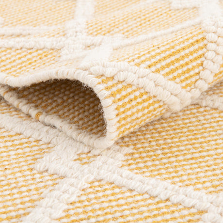 English Daisy 5' 1 x 8' Jill Zarin Dorset Rectangle Area Rug Premium Wool & Cotton Blend All Natural Pile Carpet for Bedrooms, Offices, Living Rooms, Dorms for Sale at Rug Engine