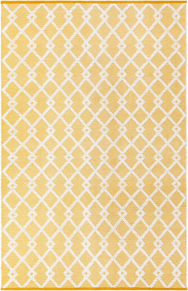 English Daisy 6' 1 x 9' Jill Zarin Dorset Rectangle Area Rug Premium Wool & Cotton Blend All Natural Pile Carpet for Bedrooms, Offices, Living Rooms, Dorms for Sale at Rug Engine