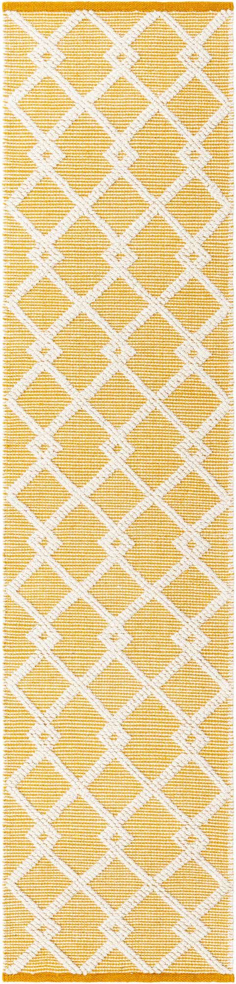 English Daisy 2' x 8' Jill Zarin Dorset Runner Area Rug Premium Wool & Cotton Blend All Natural Pile Carpet for Bedrooms, Offices, Living Rooms, Dorms for Sale at Rug Engine