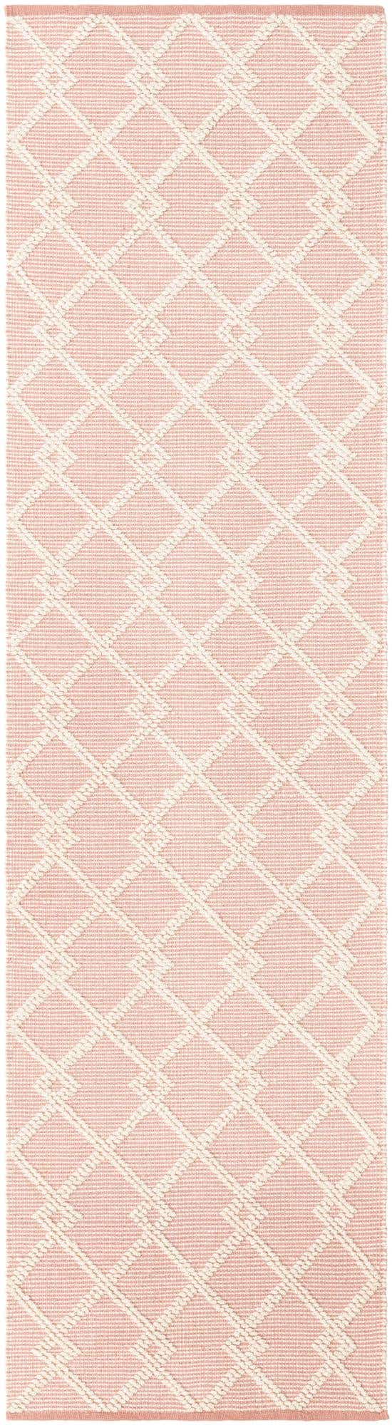 English Rose 2' 7 x 10' Jill Zarin Dorset Runner Area Rug Premium Wool & Cotton Blend All Natural Pile Carpet for Bedrooms, Offices, Living Rooms, Dorms for Sale at Rug Engine
