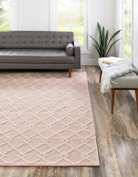 English Rose 8' x 8' Jill Zarin Dorset Square Area Rug Premium Wool & Cotton Blend All Natural Pile Carpet for Bedrooms, Offices, Living Rooms, Dorms for Sale at Rug Engine