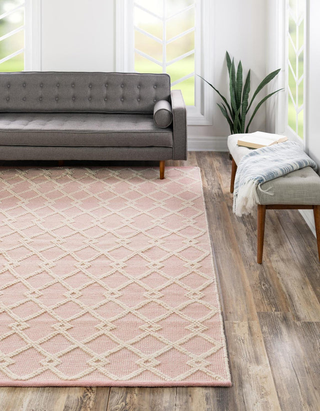 English Rose 8' x 8' Jill Zarin Dorset Square Area Rug Premium Wool & Cotton Blend All Natural Pile Carpet for Bedrooms, Offices, Living Rooms, Dorms for Sale at Rug Engine