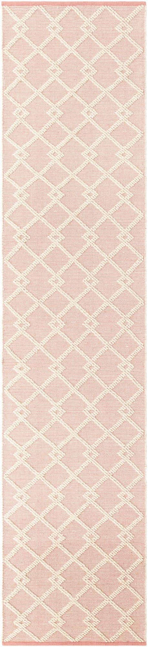 English Rose 2' 7 x 12' Jill Zarin Dorset Runner Area Rug Premium Wool & Cotton Blend All Natural Pile Carpet for Bedrooms, Offices, Living Rooms, Dorms for Sale at Rug Engine