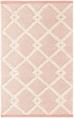 English Rose 2' 2 x 3' 1 Jill Zarin Dorset Rectangle Area Rug Premium Wool & Cotton Blend All Natural Pile Carpet for Bedrooms, Offices, Living Rooms, Dorms for Sale at Rug Engine