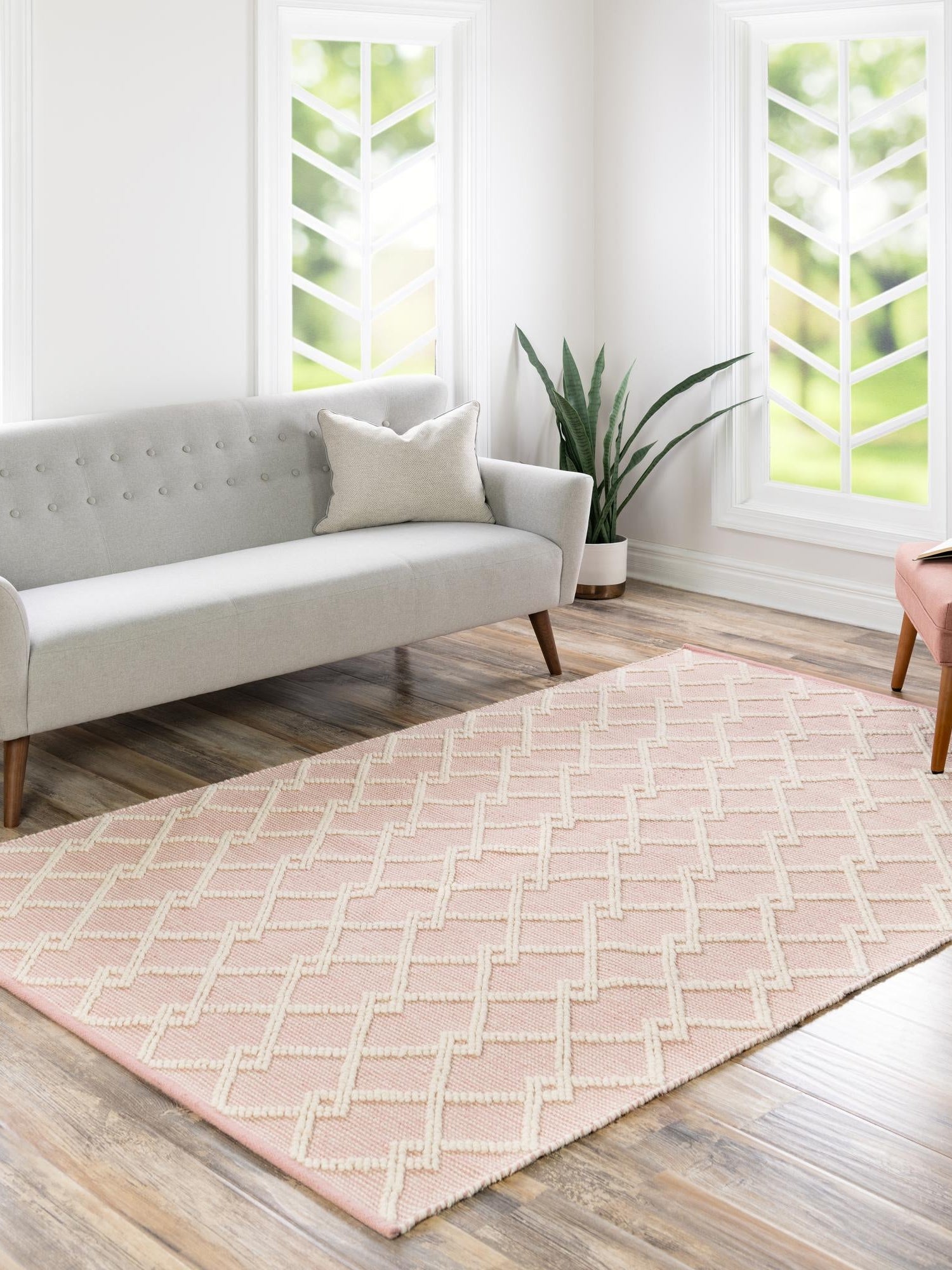 English Rose 9' x 12' Jill Zarin Dorset Rectangle Area Rug Premium Wool & Cotton Blend All Natural Pile Carpet for Bedrooms, Offices, Living Rooms, Dorms for Sale at Rug Engine