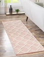 English Rose 2' x 6' 1 Jill Zarin Dorset Runner Area Rug Premium Wool & Cotton Blend All Natural Pile Carpet for Bedrooms, Offices, Living Rooms, Dorms for Sale at Rug Engine