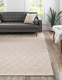 Vanilla Bean 8' x 8' Jill Zarin Dorset Square Area Rug Premium Wool & Cotton Blend All Natural Pile Carpet for Bedrooms, Offices, Living Rooms, Dorms for Sale at Rug Engine
