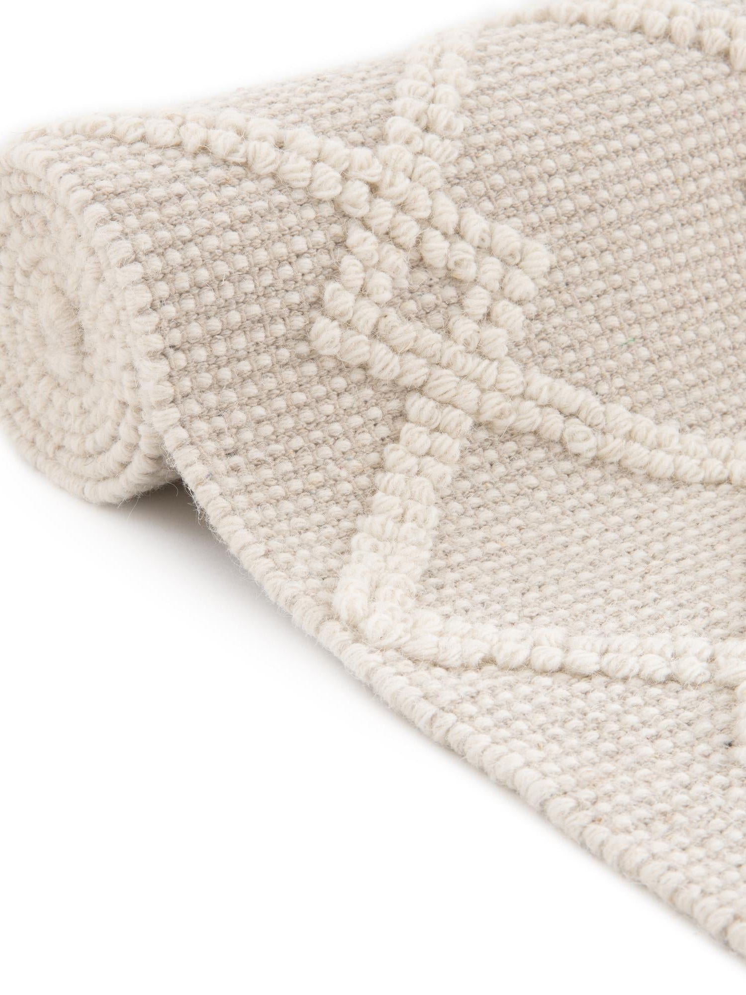Vanilla Bean 8' x 8' Jill Zarin Dorset Square Area Rug Premium Wool & Cotton Blend All Natural Pile Carpet for Bedrooms, Offices, Living Rooms, Dorms for Sale at Rug Engine