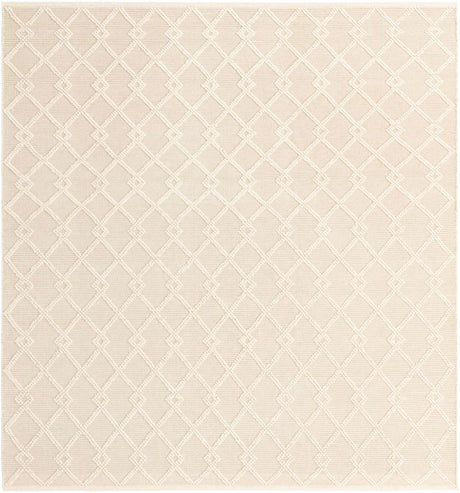 Vanilla Bean 10' x 10' Jill Zarin Dorset Square Area Rug Premium Wool & Cotton Blend All Natural Pile Carpet for Bedrooms, Offices, Living Rooms, Dorms for Sale at Rug Engine