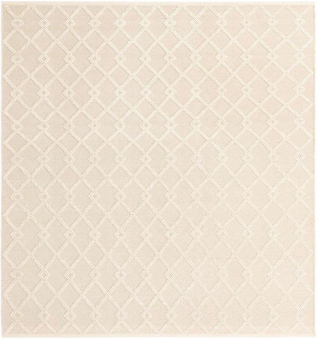 Vanilla Bean 10' x 10' Jill Zarin Dorset Square Area Rug Premium Wool & Cotton Blend All Natural Pile Carpet for Bedrooms, Offices, Living Rooms, Dorms for Sale at Rug Engine