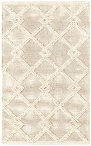 Vanilla Bean 2' 2 x 3' 1 Jill Zarin Dorset Rectangle Area Rug Premium Wool & Cotton Blend All Natural Pile Carpet for Bedrooms, Offices, Living Rooms, Dorms for Sale at Rug Engine