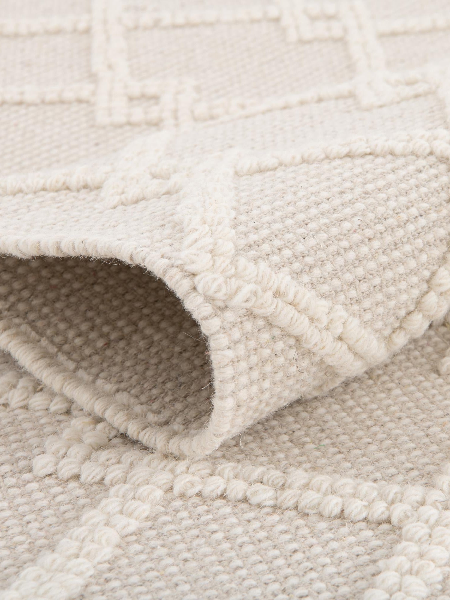 Vanilla Bean 5' 1 x 8' Jill Zarin Dorset Rectangle Area Rug Premium Wool & Cotton Blend All Natural Pile Carpet for Bedrooms, Offices, Living Rooms, Dorms for Sale at Rug Engine