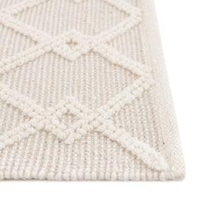 Vanilla Bean 2' 2 x 3' 1 Jill Zarin Dorset Rectangle Area Rug Premium Wool & Cotton Blend All Natural Pile Carpet for Bedrooms, Offices, Living Rooms, Dorms for Sale at Rug Engine