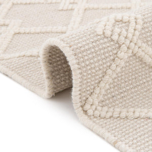 Vanilla Bean 10' x 14' 1 Jill Zarin Dorset Rectangle Area Rug Premium Wool & Cotton Blend All Natural Pile Carpet for Bedrooms, Offices, Living Rooms, Dorms for Sale at Rug Engine