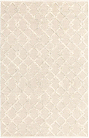 Vanilla Bean 5' 1 x 8' Jill Zarin Dorset Rectangle Area Rug Premium Wool & Cotton Blend All Natural Pile Carpet for Bedrooms, Offices, Living Rooms, Dorms for Sale at Rug Engine