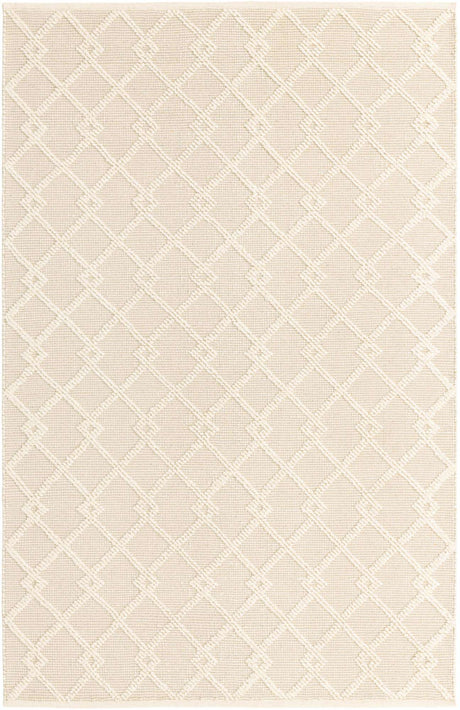 Vanilla Bean 5' 1 x 8' Jill Zarin Dorset Rectangle Area Rug Premium Wool & Cotton Blend All Natural Pile Carpet for Bedrooms, Offices, Living Rooms, Dorms for Sale at Rug Engine