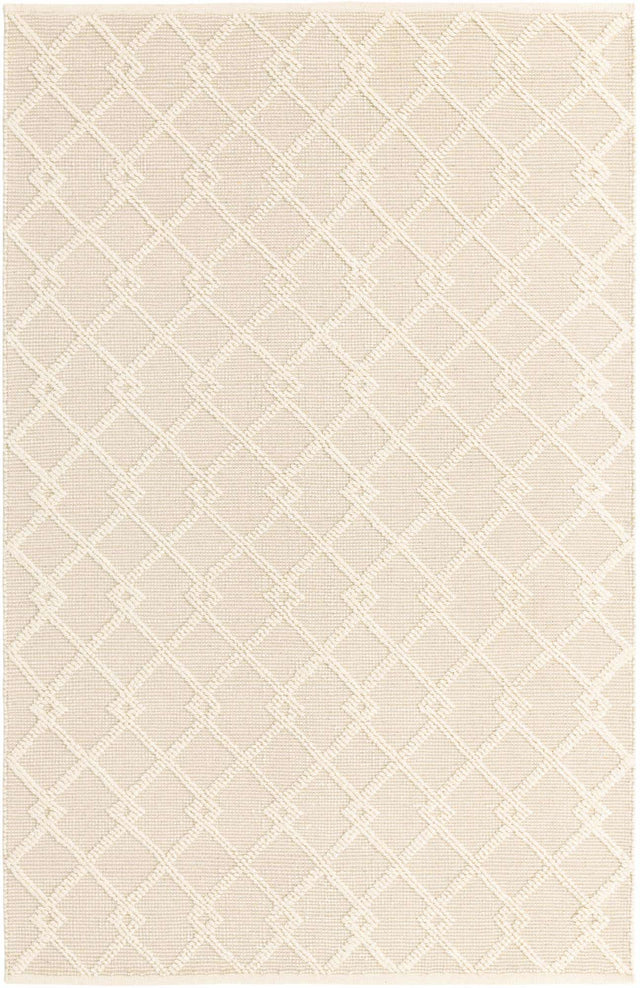 Vanilla Bean 5' 1 x 8' Jill Zarin Dorset Rectangle Area Rug Premium Wool & Cotton Blend All Natural Pile Carpet for Bedrooms, Offices, Living Rooms, Dorms for Sale at Rug Engine