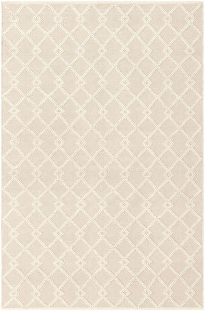 Vanilla Bean 6' 1 x 9' Jill Zarin Dorset Rectangle Area Rug Premium Wool & Cotton Blend All Natural Pile Carpet for Bedrooms, Offices, Living Rooms, Dorms for Sale at Rug Engine