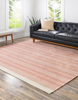 Blush Pink 10' x 10' Lariat Square Area Rug All Natural Jute & Wool With Cotton Backing Premium Carpet for Living Rooms, Dining, Office for Sale at Rug Engine