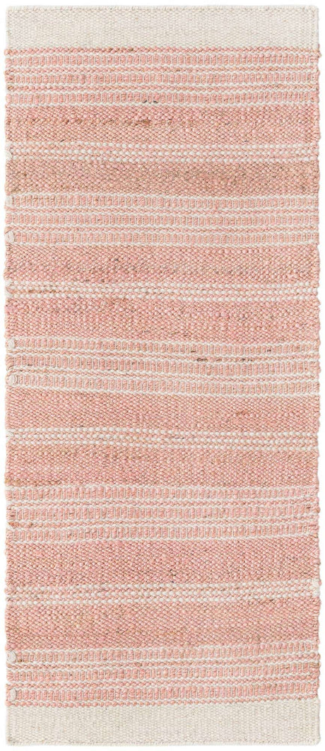 Blush Pink 2' x 5' 1 Lariat Runner Area Rug All Natural Jute & Wool With Cotton Backing Premium Carpet for Living Rooms, Dining, Office for Sale at Rug Engine
