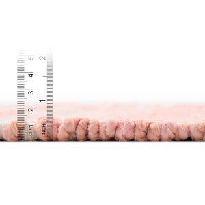 Blush Pink 7' 10 x 10' Lariat Rectangle Area Rug All Natural Jute & Wool With Cotton Backing Premium Carpet for Living Rooms, Dining, Office for Sale at Rug Engine