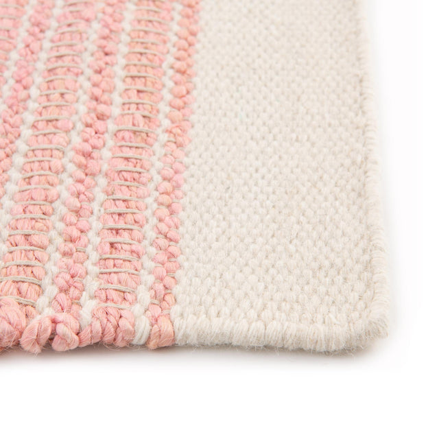 Blush Pink 7' 10 x 10' Lariat Rectangle Area Rug All Natural Jute & Wool With Cotton Backing Premium Carpet for Living Rooms, Dining, Office for Sale at Rug Engine