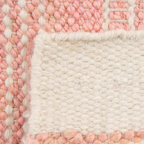 Blush Pink 6' 1 x 9' Lariat Rectangle Area Rug All Natural Jute & Wool With Cotton Backing Premium Carpet for Living Rooms, Dining, Office for Sale at Rug Engine