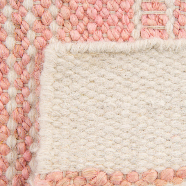 Blush Pink 2' 2 x 3' 1 Lariat Rectangle Area Rug All Natural Jute & Wool With Cotton Backing Premium Carpet for Living Rooms, Dining, Office for Sale at Rug Engine