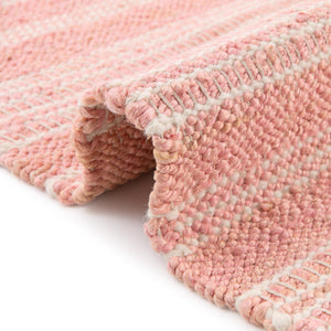 Blush Pink 7' 10 x 10' Lariat Rectangle Area Rug All Natural Jute & Wool With Cotton Backing Premium Carpet for Living Rooms, Dining, Office for Sale at Rug Engine