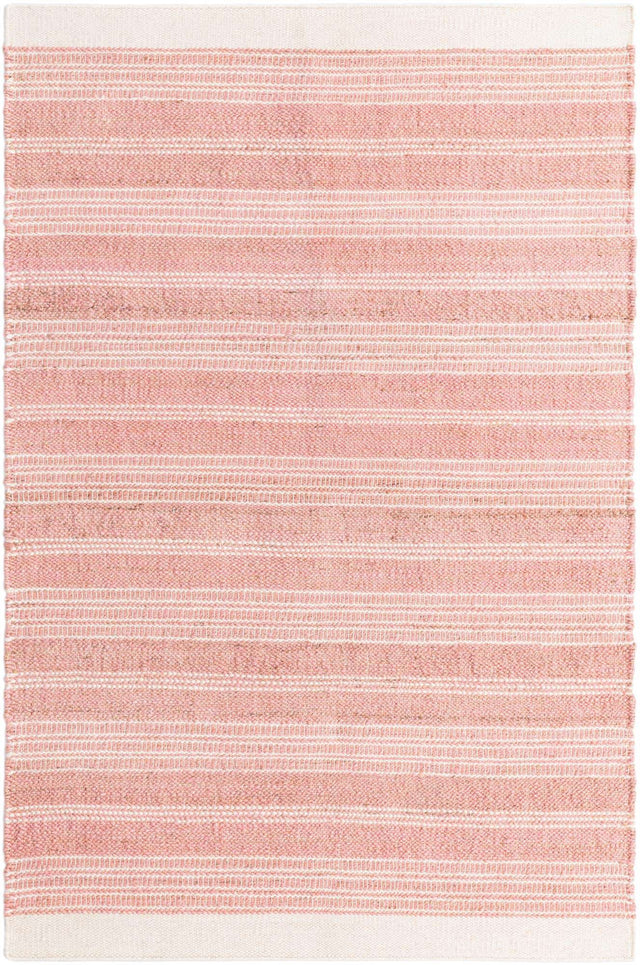 Blush Pink 5' 1 x 8' Lariat Rectangle Area Rug All Natural Jute & Wool With Cotton Backing Premium Carpet for Living Rooms, Dining, Office for Sale at Rug Engine