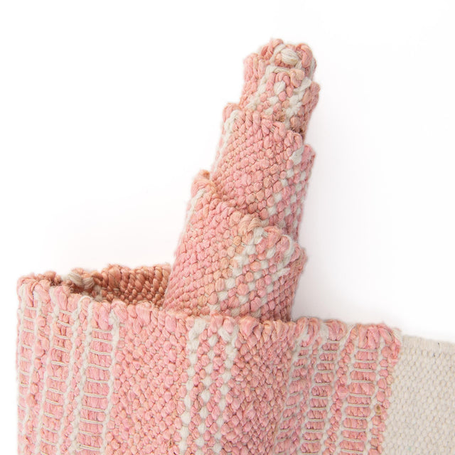 Blush Pink 2' x 8' Lariat Runner Area Rug All Natural Jute & Wool With Cotton Backing Premium Carpet for Living Rooms, Dining, Office for Sale at Rug Engine