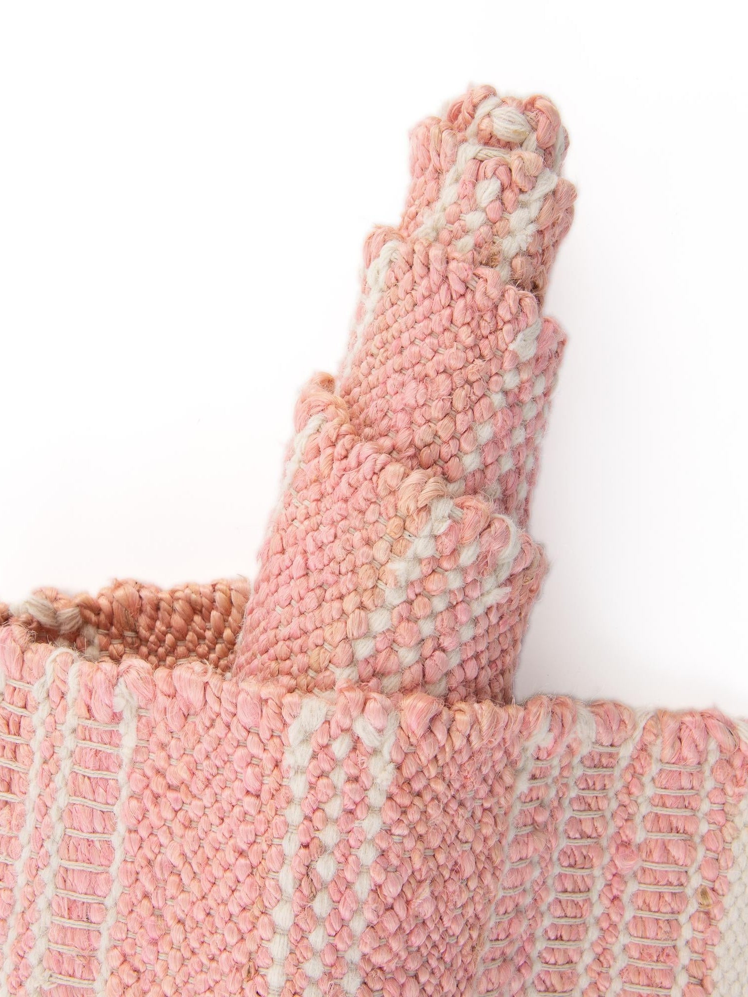 Blush Pink 2' 7 x 12' Lariat Runner Area Rug All Natural Jute & Wool With Cotton Backing Premium Carpet for Living Rooms, Dining, Office for Sale at Rug Engine