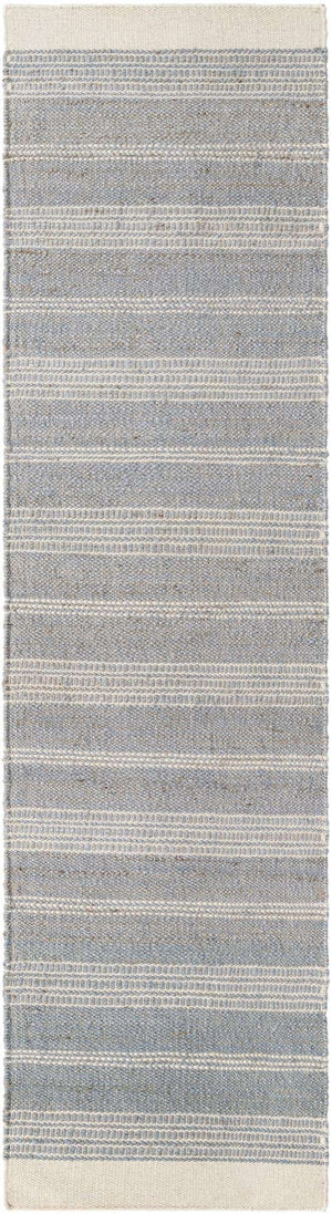 Gray 2' 7 x 10' Lariat Runner Area Rug All Natural Jute & Wool With Cotton Backing Premium Carpet for Living Rooms, Dining, Office for Sale at Rug Engine