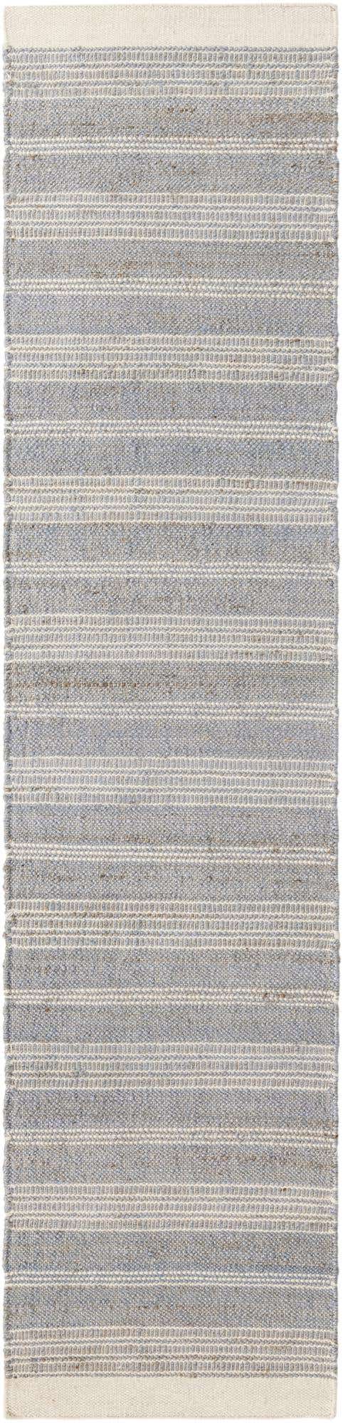Gray 2' 7 x 12' Lariat Runner Area Rug All Natural Jute & Wool With Cotton Backing Premium Carpet for Living Rooms, Dining, Office for Sale at Rug Engine