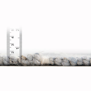 Gray 9' x 12' Lariat Rectangle Area Rug All Natural Jute & Wool With Cotton Backing Premium Carpet for Living Rooms, Dining, Office for Sale at Rug Engine